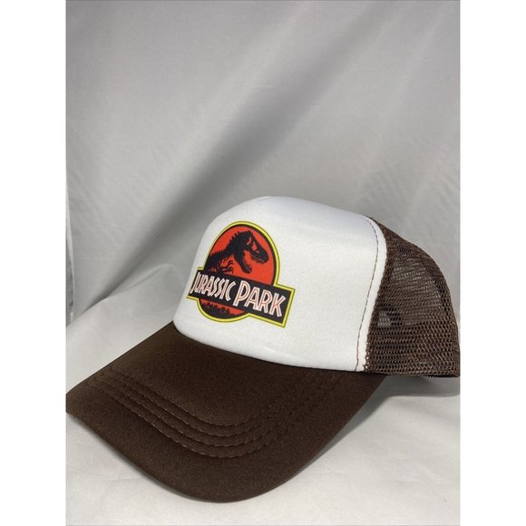 Jurassic Park Trucker Hat Mesh Hat Adjustable Cap Jurassic Park Hat - Picture 3 of 4